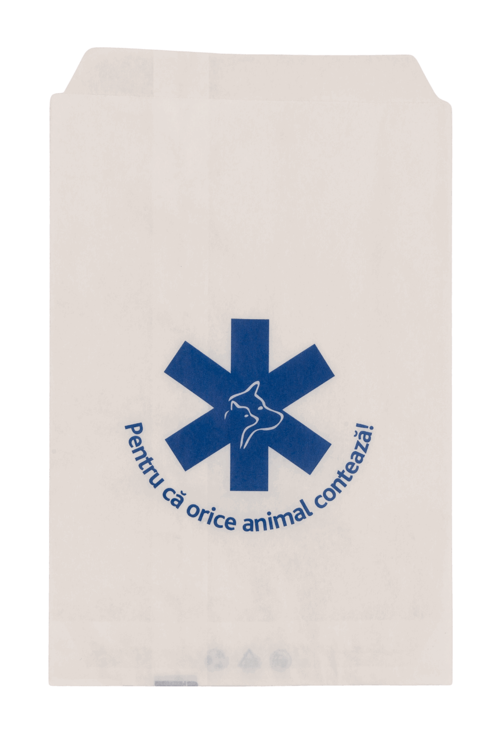 Pungi de farmacie veterinara din hartie, 13 cm x 20 cm, set 100 bucati