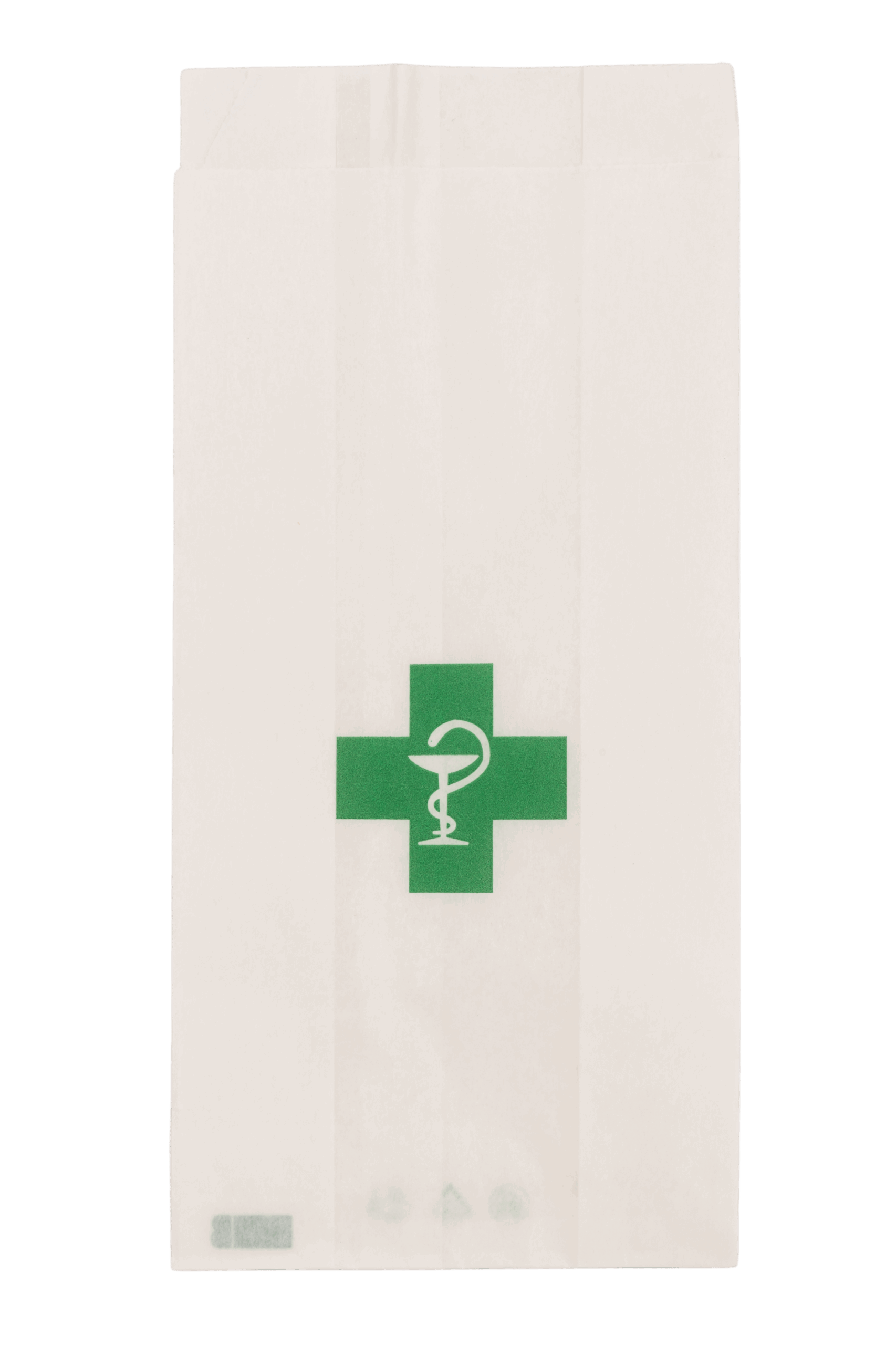 Pungi de farmacie din hartie, 8,5 cm x 4 cm x 18 cm, set 100 bucati